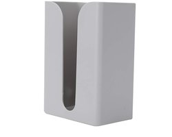 Unyqoos® Stijlvolle wandhouder voor papieren handdoeken en meer, zonder boren, grijs ABS kunststof, compact ontwerp voor elke ruimte