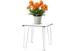 Unyqoos® Transparante en antislip acryl opstapkruk voor diverse woonruimtes