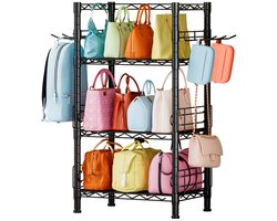 Unyqoos® Verstelbare opberger met haken voor handtassen in diverse ruimtes