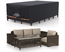 Unyqoos® Weerbestendige Beschermhoes voor Tuinmeubelen met 600D Oxford Stof, Waterdicht en UV-bestendig