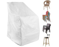 Unyqoos® Weerbestendige Beschermhoes voor Tuinstoelen van Hoogwaardige Kwaliteit, Versterkt en Transparant, 70x70x120 cm