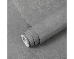Unyqoos® Zelfklevende Grijze Plakfolie met Betonlook voor Meubels en Wanden, 40 x 500 cm