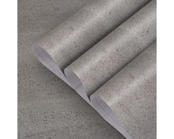 Unyqoos® Zelfklevende Grijze Plakfolie met Betonlook voor Veelzijdig Gebruik in Huis en Kantoor