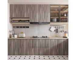 Unyqoos® Zelfklevende Houtlook Tapetefolie voor Meubels en Keuken, 30cm x 200cm