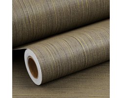 Unyqoos® Zelfklevende vinyl wandbekleding met linnen look voor interieurdecoratie
