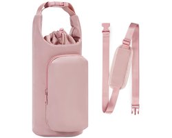 Upgraded beker set-geïsoleerde beker set-beker tas-bevestigbare waterkoker set-roze