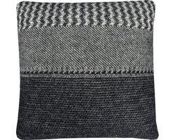 Uptown wool cushion black square