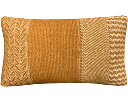 Uptown wool cushion ocre rectangle