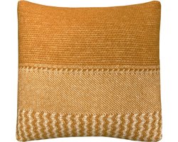 Uptown wool cushion ocre square