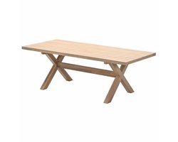 Urania tafel - 220x100 cm - acaciahout met white wash
