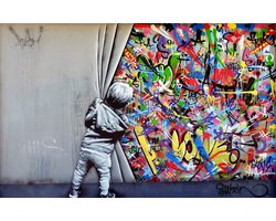 Urban Art Collection-Concrete Statement- Kristal Helder Galerie kwaliteit Plexiglas 5mm.- Blind Aluminium Ophang-frame- Fotokunst- luxe wanddecoratie- Akoestisch en UV Werend- inclusief verzending
