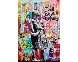 Urban Art Collection-The Graffiti Whisper-Kristal Helder Galerie kwaliteit Plexiglas 5mm. - Blind Aluminium Ophangframe - Luxe wanddecoratie - Fotokunst - professioneel verpakt en gratis bezorgd