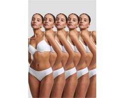 Urban Classics - Basic Cotton Brazilian 5-Pack Slip set - M - Wit