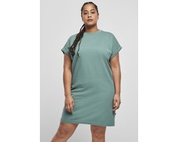 Urban Classics - Organic Cotton Cut On Sleeve Tee Korte jurk - 3XL - Groen