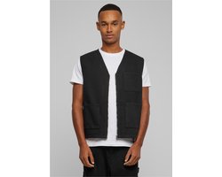 Urban Classics - Organic Cotton Mouwloos jacket - 5XL - Zwart