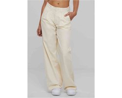 Urban Classics - Organic Pleated Cotton Wijde broek - Taille, 29 inch - Beige