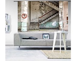 Urban Cotton Wandkleed Concrete Stairs L