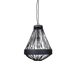 Urban Interiors Brooklyn Hanglamp Zwart - Leder - Ø40