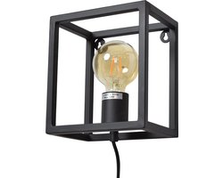 Urban Interiors Frame Wandlamp Zwart - Metalen frame - 18x20x13