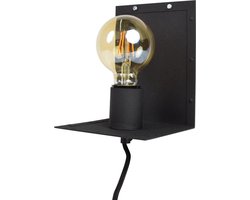 Urban Interiors Hook Wandlamp Zwart - Metaal - 12,5x14x18