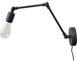Urban Interiors  Houston Wandlamp Zwart - Stelbaar - 35x13x35