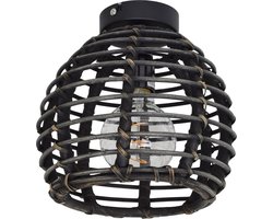 Urban Interiors - Plafondlamp - Bamboe Zwart - Ø25