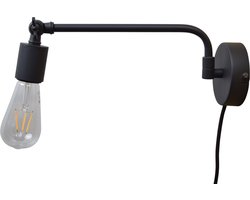 Urban Interiors Swing Wandlamp Zwart - Stelbaar - 36x10x14