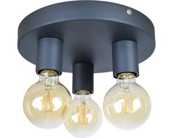 Urban Interiors  Triple Plafondlamp Zwart - 3 lichts - Ø25