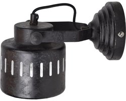 Urban Interiors Vintage Wandlamp Zwart - Industrieel - Ø11,5