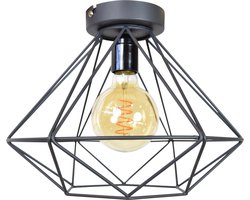 Urban Interiors Wire Large Plafondlamp Zwart  - Metaal - Ø33