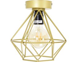 Urban Interiors Wire Plafondlamp Goud - Metaal - Ø22