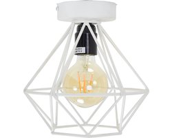 Urban Interiors Wire Plafondlamp Wit - Metaal - Ø22