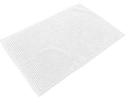 Urban Living Badkamerkleedje - badmat tapijt - voor op de vloer - parel wit - 50 x 80 cm - anti slip