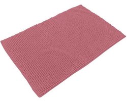 Urban Living Badkamerkleedje/badmat tapijt - voor op de vloer - oud roze - 50 x 80 cm - anti slip