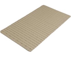 Urban Living Badmat - beige - 39x69 cm - douche antislip mat - rubber