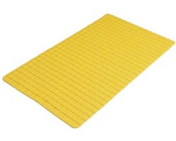 Urban Living Badmat - okergeel - 39x69 cm - douche anti slip mat - rubber