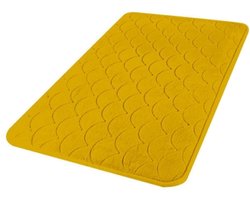 Urban Living Badmat - tapijt - memory foam - oker geel - 50 x 80 cm - anti slip