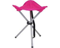 Urban Living bijzet krukje/stoeltje - Opvouwbaar - Camping/outdoor - D32 x H43 cm