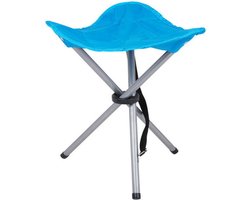 Urban Living bijzet krukje/stoeltje - Opvouwbaar - Camping/outdoor - D32 x H43 cm