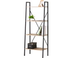 Urban Living - Boekenrek - 4 Niveau's - 60 x 32.5 x 148 cm