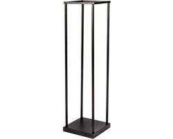 Urban Living Haardhout/houtblokken opslag rek - metaal - 31 x 31 x 115 cm - Openhaard accessoires