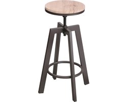 Urban Living - In hoogte verstelbare kruk / barkruk set per 2