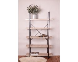 Urban Living - Industiële Kast met 5 Planken