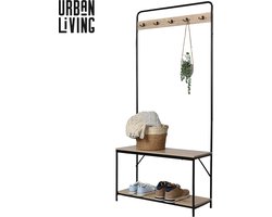 Urban Living - Kapstok Staand - Schoenenrek - Wandkapstok - 170 cm