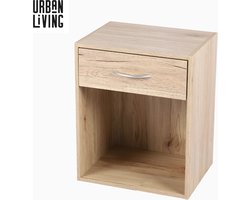 Urban Living - Nachtkastje - Open Nachtkast met Lade - 39x30x48cm
