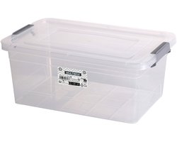 Urban Living Opberg box - 30 liter - 31 x 47 x 31cm - met deksel en clips - waterdicht - tuin/schuur/kast