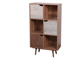 Urban Living – Vintage Vakkenkast Medium Baobab – Bruin