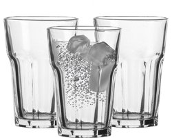 Urban Living Waterglazen Vegas - transparant glas - 3x stuks - 350 ml - drinkglazen/sapglazen