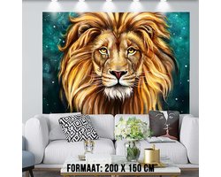 Urban Loft Wandkleed Groot Wandtapijt Wanddecoratie Minimalisme Muurkleed Tapestry - LEEUW - Kleur - 200 x 150 cm