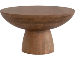 Urban Nature Culture Bijzettafel Rotondo M Sungkai hout -Golden Oak Diameter 53cm Hoogte 30cm